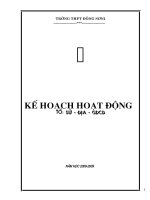 Kế hoạch Tổ chuyên môn