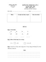 Toán 2 (lần 2) năm 2007