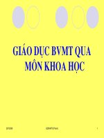 TÀI LIỆU GDBVMT MÔN KH Ở TH