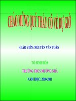 TIẾT 19: TRAI SÔNG