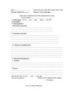 BB nghiệm thu Công trình Măng non