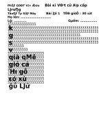 Thi viết chữ đẹp lớp 1 bài 1