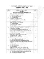 phân phối chương trình TH 9 mới