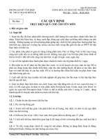 Quy chế chuyên môn trường THCS