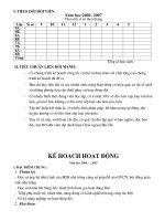 Sổ theo doi thi đua Đội TTPHCM