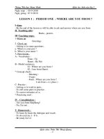 Giáo án Tiếng anh Tiểu học