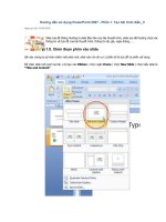 Huong dan su dung PowerPoint 2007 - Phan 1 Tao bai trinh dien_V