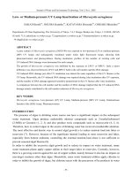 Low- or Medium-pressure UV Lamp Inactivation of Microcystis aeruginosa