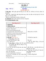 Giáo án lớp 2 tuần 7CKTKN( 2buổi)