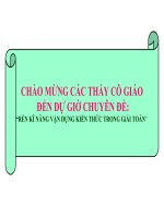 Tiết 1: Một số hệ thức về cạnh và đường cao trong tam giác vuông