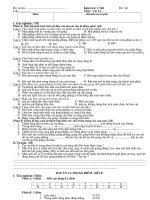 Đề kiểm tra 1T + ma trận hay