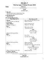 Giao an lop 2- Tuan 7(CKT)