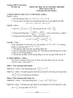 Đề thi học kì 2 lớp 10 năm 2008-2009