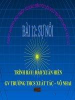 Bài 12: SỰ NỔI