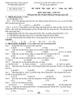 Đề thi HK 1_Hóa 9 (tham khảo)