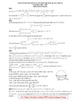 Đáp án (Toán chung) 2006-2007 thi vào trường chuyênQuang Trung