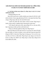 GIẢI PHÁP HẠ THẤP CHI PHÍ KINH DOANH TẠI  TỔNG CÔNG TY ĐẦU TƯ VÀ PHÁT TRIỂN NHÀ HÀ NỘI