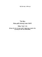 PPCT Môn Ngữ Văn THPT