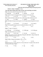 Đề thi KSHS giỏi lớp 5