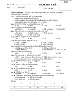 Đề kiểm tra 1 tiết học kì i Mã đề 002