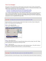 Nero Cover Designer - Thiet ke nhan CD - DVD In truc tiep