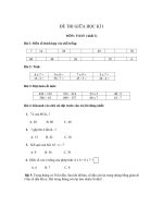 ĐỀ THI TIỂU HỌCTIỂU HOC