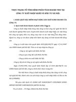 THỰC TRẠNG VỀ TÌNH HÌNH PHÂN TÍCH DOANH THU TẠI CÔNG TY XUẤT NHẬP KHẨU VÀ ĐẦU TƯ HÀ NỘI