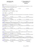 Đề đáp án thi khảo sát Hóa 10 lên 11 - 2009