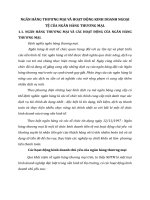 NGÂN HÀNG THƯƠNG MẠI VÀ HOẠT ĐỘNG KINH DOANH NGOẠI TỆ CỦA NGÂN HÀNG THƯƠNG MẠI