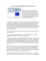 Chuyển file trình diễn ppt thành flash