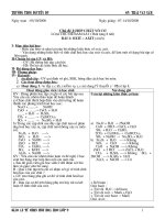 Giáo án TC Hóa 9