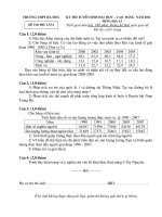 Kì thi tuyển sinh đại học – cao đẳng NĂM 2011 MÔN: ĐỊA LÍ