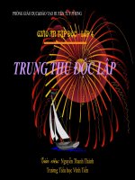 Tập đọc: Bài trung thu độc lập