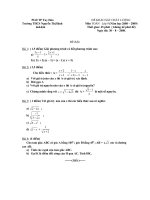 khảo sát CL đầu năm Toán 9 (08 - 09)