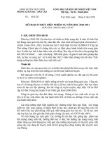 Kế hoạch  Giáo dục THCS năm học 2010-2011