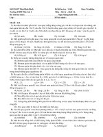 Đề kiểm tra 1 tiết Lí 12 - THPT PC 1