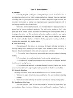 FACTORS AFFECTING ENGLISH NON  MAJOR FIRST YEAR STUDENTS’ MOTIVATION IN LEARNING READING SKILLS AT HANOI UNIVERSITY OF INDUSTRY 