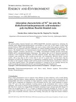 Adsorption characteristics of Ni2+ ion onto the diethylenetriaminepentaacetic acid-melamine / polyvinylidene fluoride blended resin