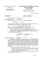 đề thi HSG tỉnh Nam Định-tin học lớp 9