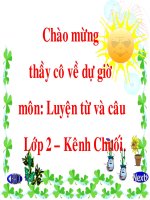 GAĐ Lớp 2_Từ ngữ về tình cảm. dấu phẩy