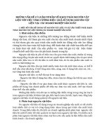 NHỮNG VẤN ĐỀ LÝ LUẬN CƠ BẢN VỀ HẠCH TOÁN NGUYÊN VẬT LIỆU VỚI VIỆC TĂNG CƯỜNG HIỆU  QUẢ SỬ DỤNG NGUYÊN VẬT LIỆU TẠI  CÁC DOANH NGHIỆP SẢN XUẤT