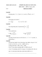 Đề + Đáp án KSCL 12