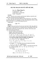 Bài thu hoạch môn toán