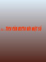 Tích của một véc tơ với một số