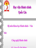 BÀI GIẢNG MÔN TÂM LÝ HỌC