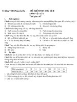 Bài kiểm tra vật lí học kì II lớp 6