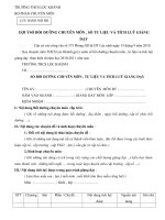 Gợi ý Sổ BD chuyên môn cho GV