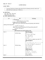 Giáo án  ĐS 9 HKII (3 cột)