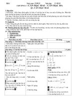 giáo án đại số tuần 1 - tuần 4