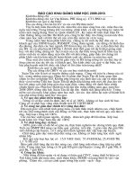 Diễn văn khai giang năm học 2009-2010